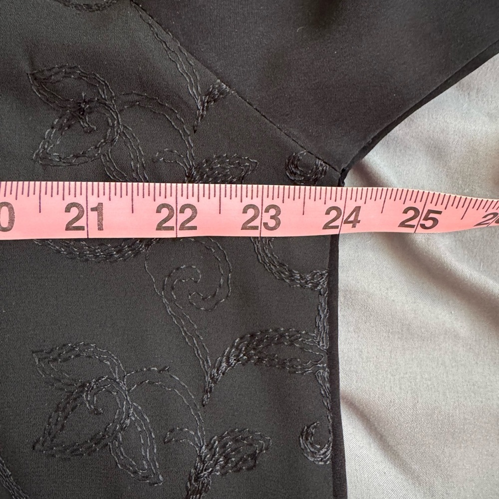 Versace Intensive Black Silk Jacquard Vintage Shirt Medusa Buttons Size 1X Y2K - Picture 13 of 14